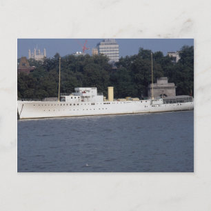 HMS Discovery", Themse River, London, England Postkarte