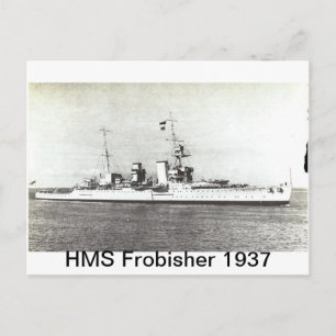 HMS Frobisher Postkarte
