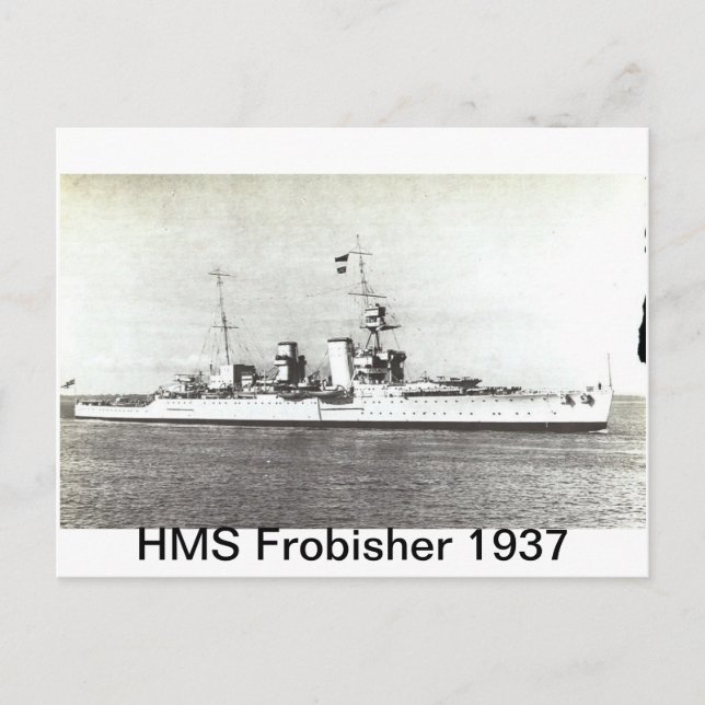 HMS Frobisher Postkarte (Vorderseite)