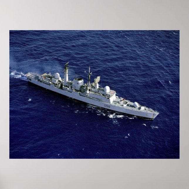 HMS Glasgow (D-88) Poster (Vorne)