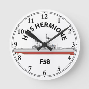 HMS HERMIONE - F58 - LEANDER ORIG RUNDE WANDUHR