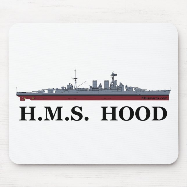 HMS Hood Mousepad (Vorne)