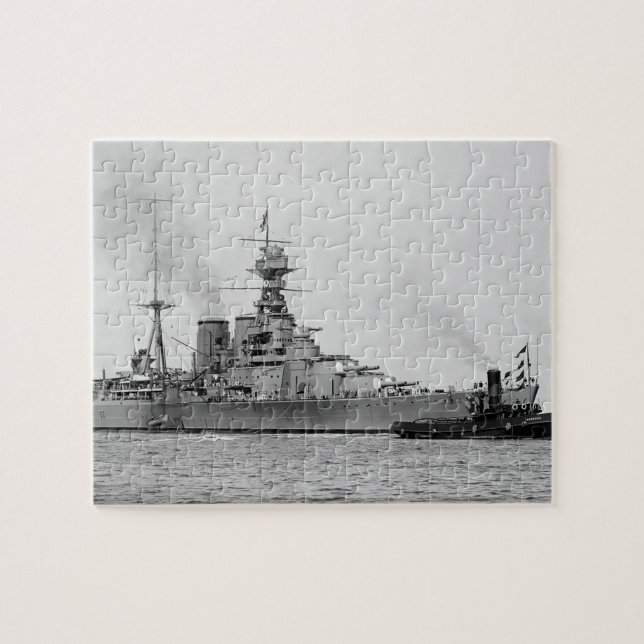 HMS Hood - Vintager Nautical Battlecruiser Puzzle (Horizontal)
