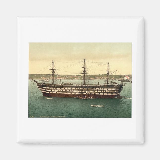 HMS Impregnable, Plymouth, Devon, England Magnet (Vorne)