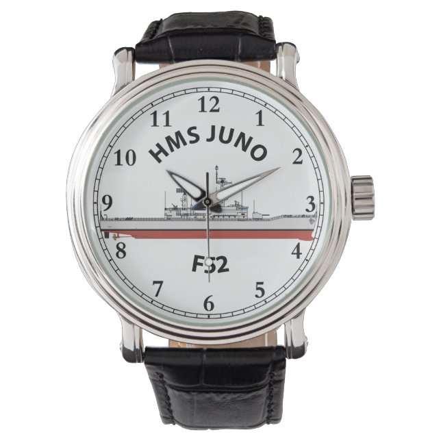 HMS JUNO - F52 - LEANDER ORIG WATCH ARMBANDUHR (Vorderseite)