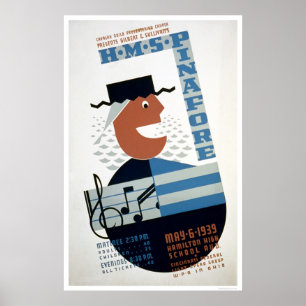 HMS-Kinderschürze-Musical WPA 1939 Poster