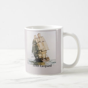 HMS-Leopard-Kriegsschiff Tasse