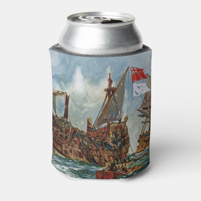 HMS Nottingham und Mars 1703 Dosenkühler (Kanne Rückseite)