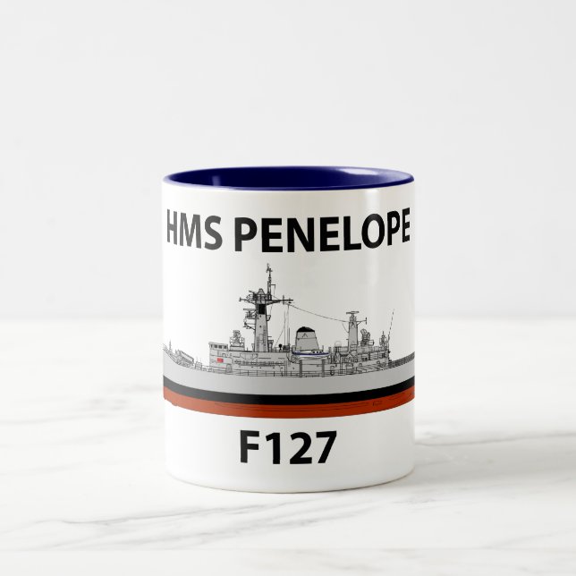 HMS Penelope, Seacat Zweifarbige Tasse (Mittel)