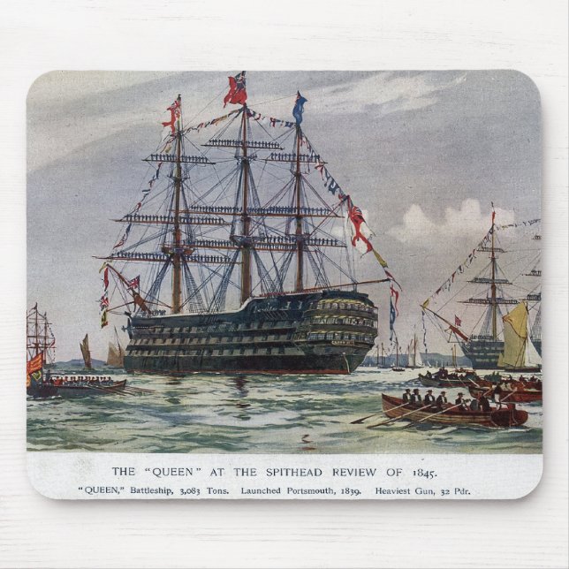 HMS Queen Battleship 1839 Mousepad (Vorne)