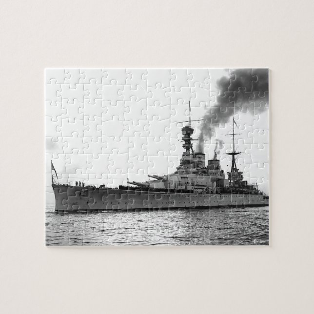 HMS Renown - Vintager Nautical Battlecruiser Puzzle (Horizontal)