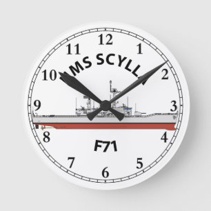 HMS SCYLLA - F71 - LEANDER ORIG RUNDE WANDUHR