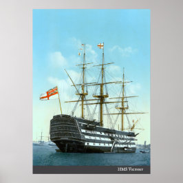 HMS-Sieg (c. 1890) Poster