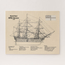 HMS-Sieg - Pläne für ein Konzept für Schiffe SD Puzzle