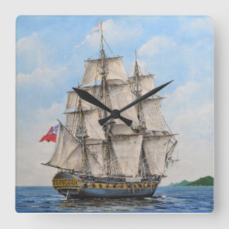 HMS Surprise Acrylic Wall Clock Quadratische Wanduhr