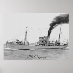 HMS Syringa-Plakat Poster