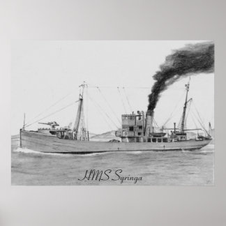 HMS Syringa-Plakat Poster