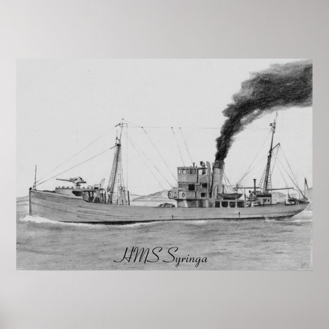HMS Syringa-Plakat Poster (Vorne)