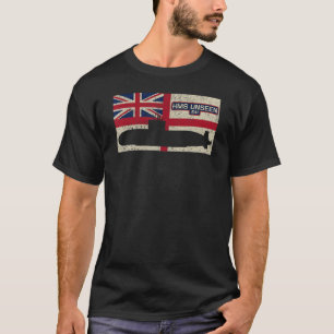 Hms Unseen S41 U-Boot Royal Navy Flag T-Shirt