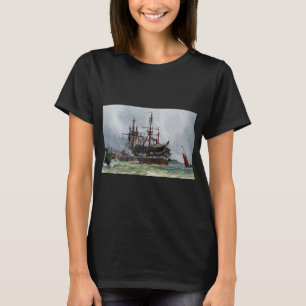 HMS Unversöhnlich ein Schiff mit 74 Kanonen und dr T-Shirt