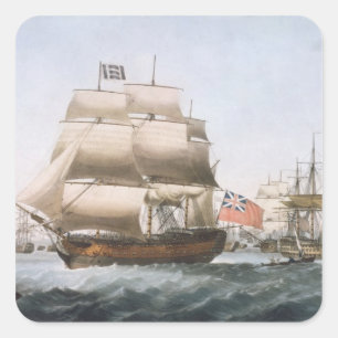 HMS Victory, 1806 Quadratischer Aufkleber