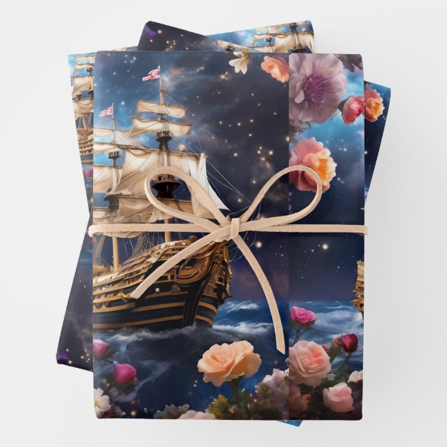 HMS Victory Lord Nelsons Ship Geschenkpapier Set (Beispiel)