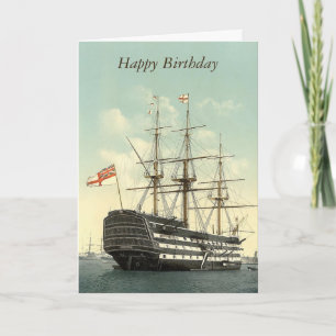 HMS Victory Personalisiert Greetings Card Karte