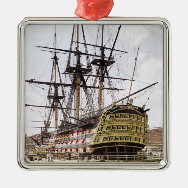 HMS Victory Silbernes Ornament (Vorne)