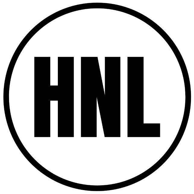 HNL - Honolulu Classic Round Sticker (Von Creator hochgeladen)
