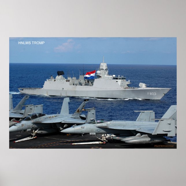 HNLMS Tromp (F-803) Poster (Vorne)