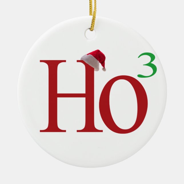 Ho3 (ho ho ho) keramik ornament (Vorne)
