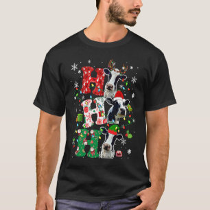 Ho3 Lustige Weihnachtsbeleuchtung Weihnachtsmann E T-Shirt