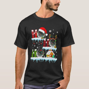 Ho3 Weihnachts-Rote Karierte Santa Reindeer-Golfbä T-Shirt