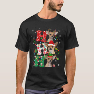 Ho3 Weihnachtsbeleuchtung Santa Elf Reindeer Chihu T-Shirt