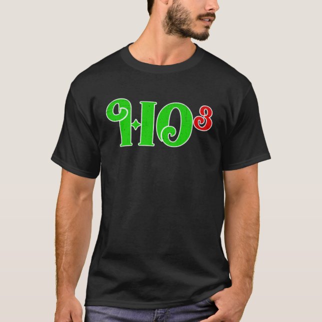 Ho 3 Cubed Christmas Ho Ho Ho Math Teacher   Ho3 T-Shirt (Vorderseite)