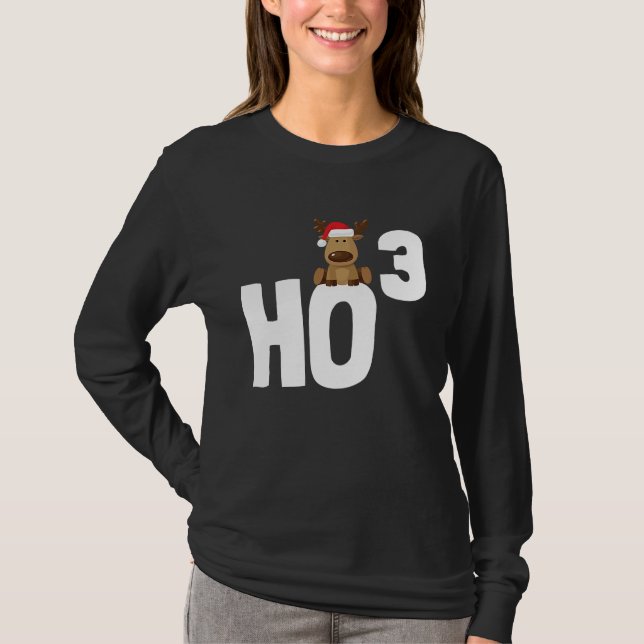 Ho 3 Cubed Christmas Ho Ho Math Teacher   Ho3 T-Shirt (Vorderseite)