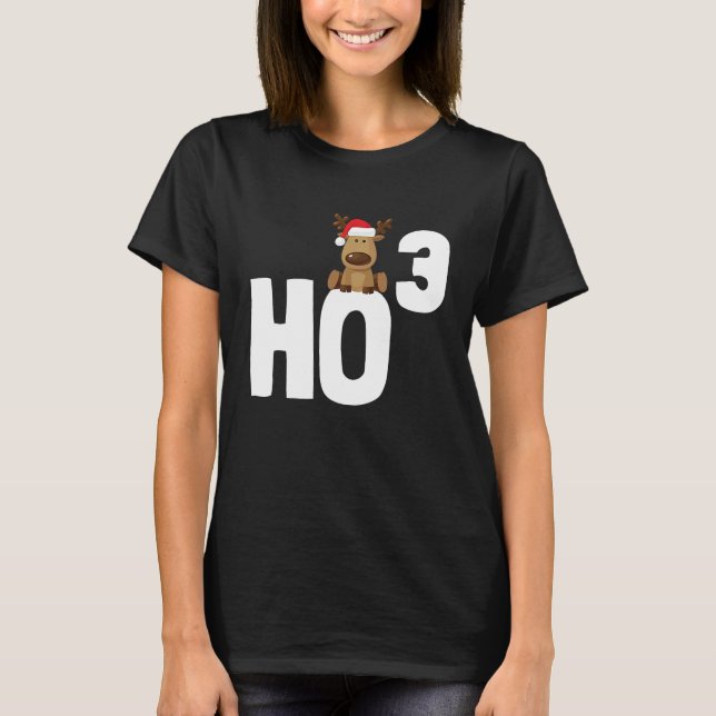 Ho 3 Cubed Christmas Ho Ho Math Teacher   Ho3 T-Shirt (Vorderseite)