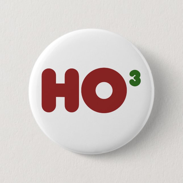 Ho 3 Nerdy lustige Weihnachten Button (Vorderseite)