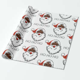 ho black santa geschenkpapier