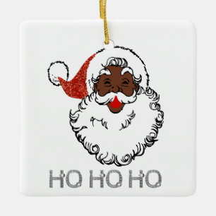 ho black santa keramikornament