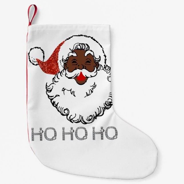 ho black santa kleiner weihnachtsstrumpf (Vorderseite)