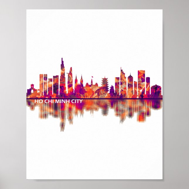 Ho Chi Minh City Vietnam Skyline Poster (Vorne)