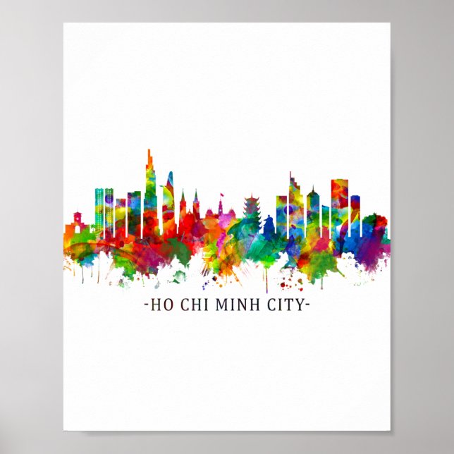 Ho Chi Minh City Vietnam Skyline Poster (Vorne)