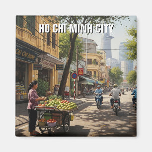 Ho-Chi-Minh-Stadt Vietnam Reise Magnet