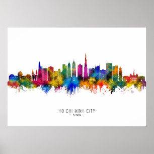 Ho-Chi-Minh-Stadt Vietnam Skyline Poster