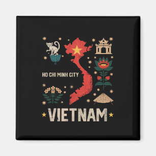 Ho-Chi-Minh-Stadt Vietnam Urlaub passende Familie  Magnet