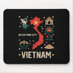 Ho-Chi-Minh-Stadt Vietnam Urlaub passende Familie Mousepad