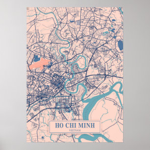Ho Chi Minh - Vietnam Breezy City Map Poster