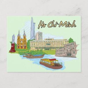 Ho Chi Minh Vietnam Postcard Postkarte