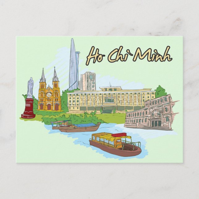 Ho Chi Minh Vietnam Postcard Postkarte (Vorderseite)